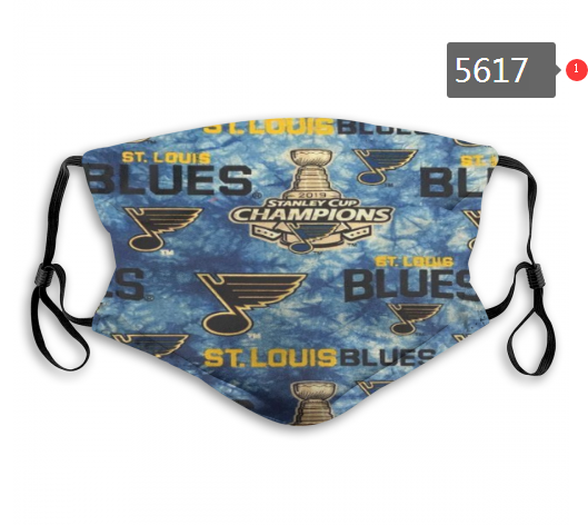 2020 NHL St.Louis Blues #2 Dust mask with filter->nhl dust mask->Sports Accessory